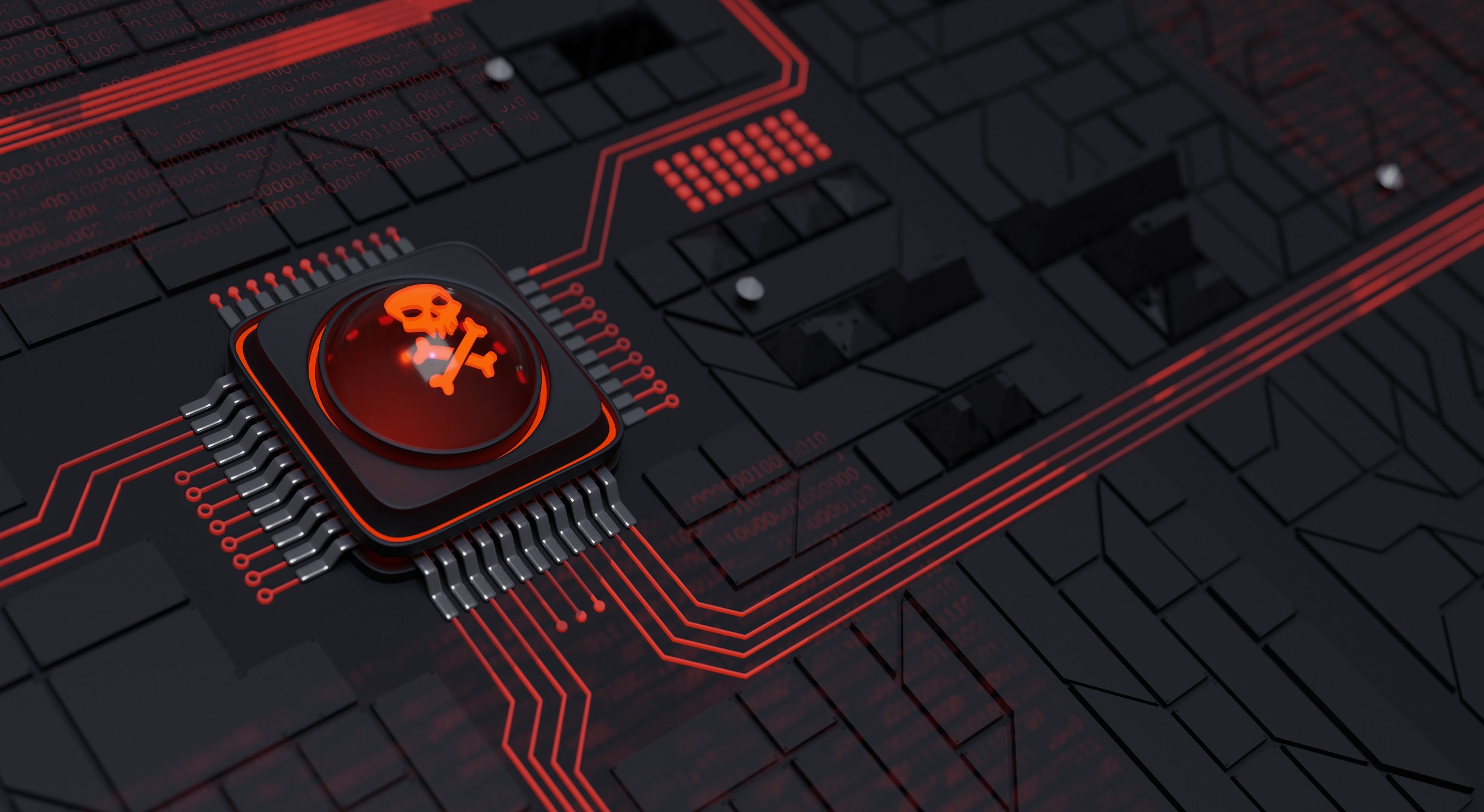 Online hacking or piracy background. 3d illustration